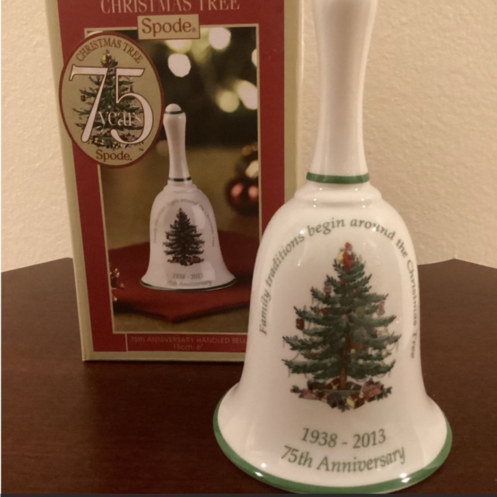 714. NIB SPODE CHRISTMAS TREE 2013 BELL